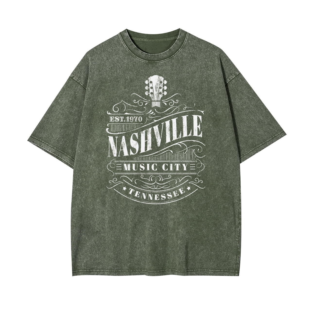 Nashville Music City EST.1970 Garment-dye Tees