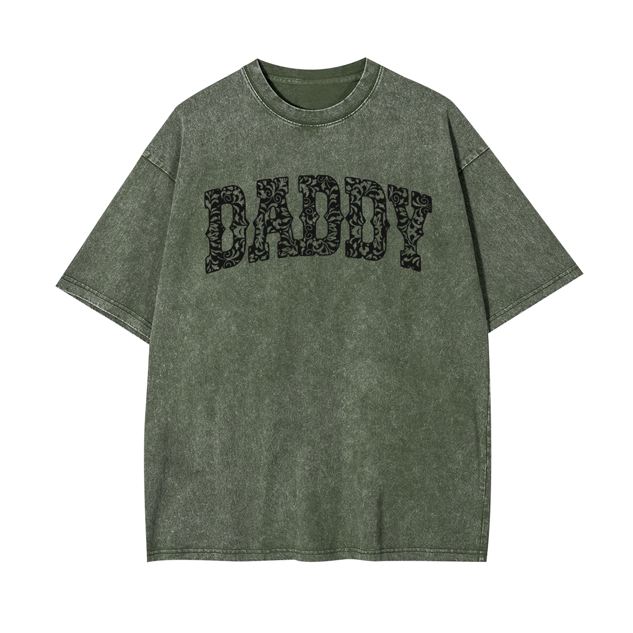 Father's Day Gift Leopard Print Daddy Garment-dye Tees