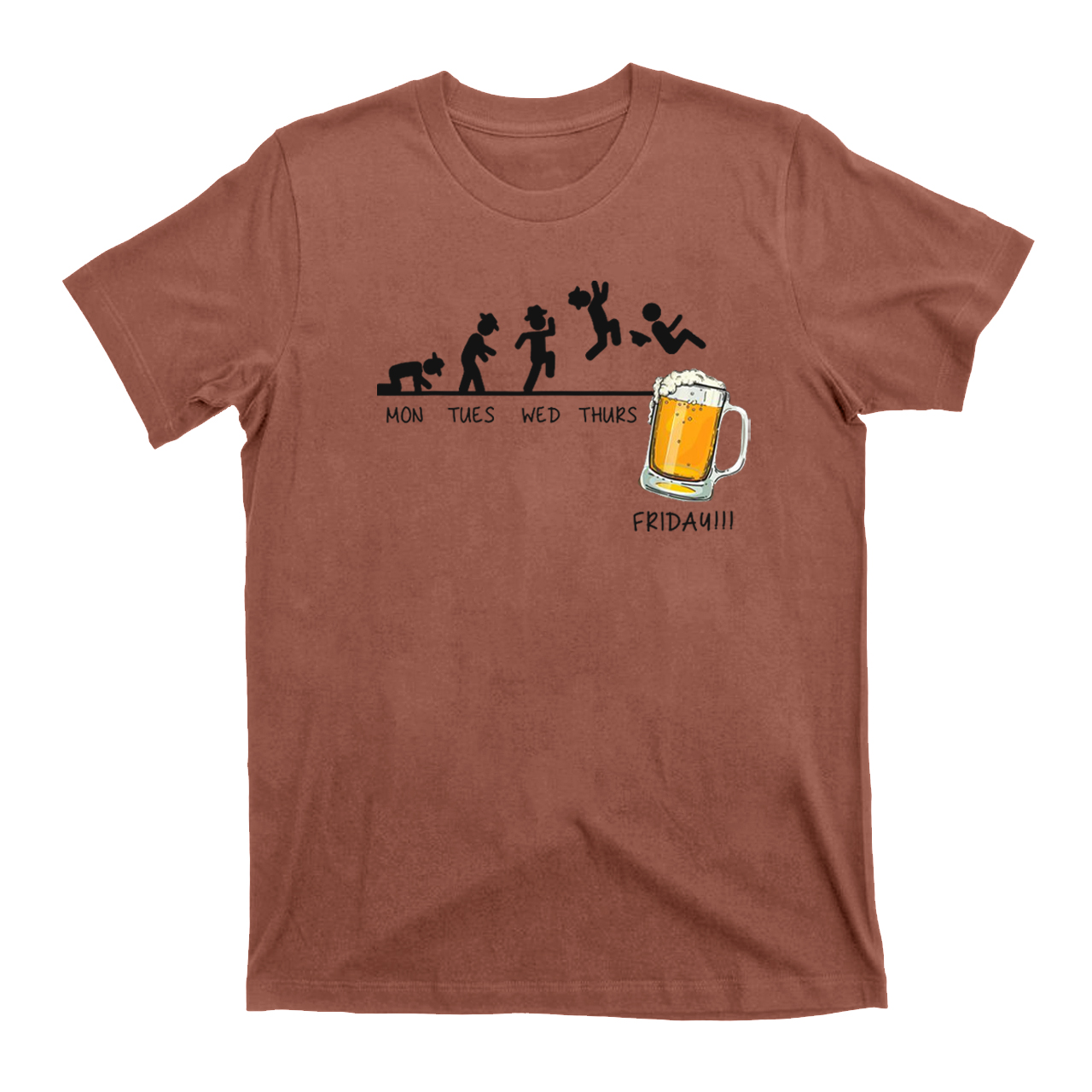 Monday to Friday，I Love Beer T-Shirts