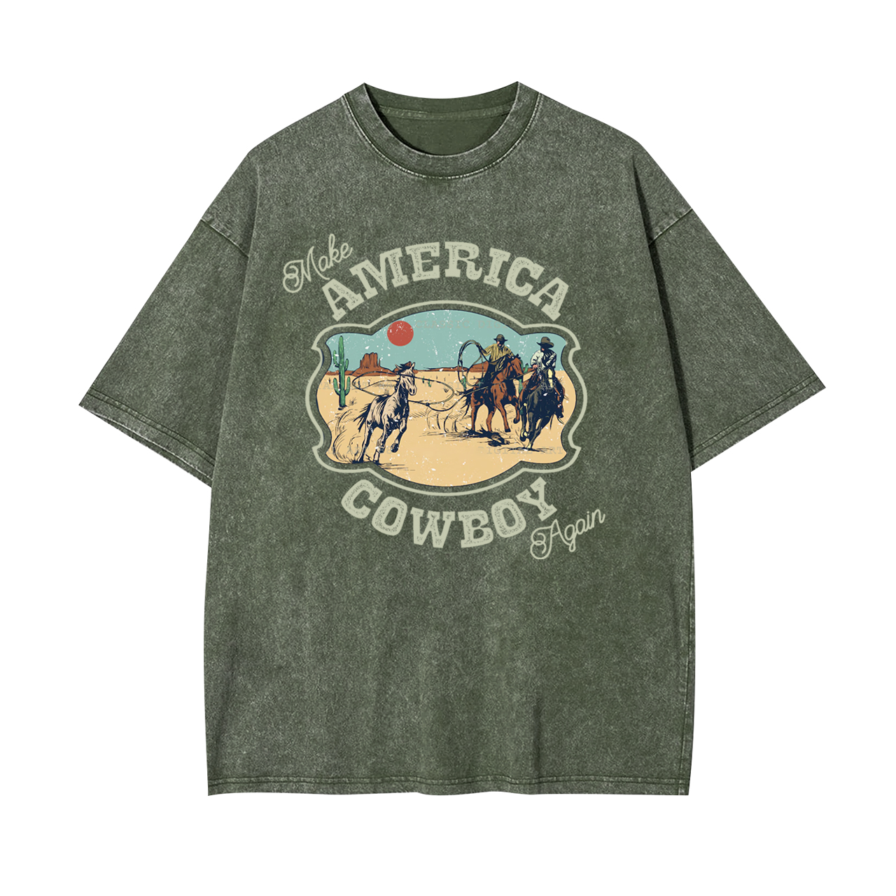 Make America Cowboy Again Garment-dye Tees