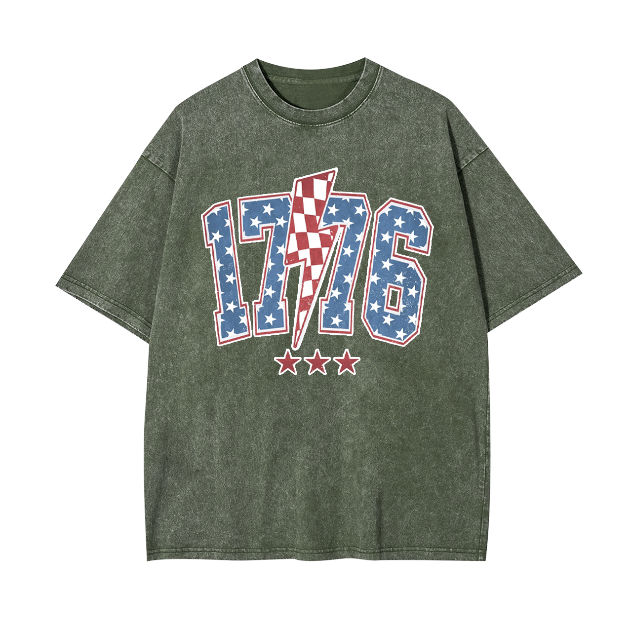 1776 America 4th of July  Garment-dye Tees