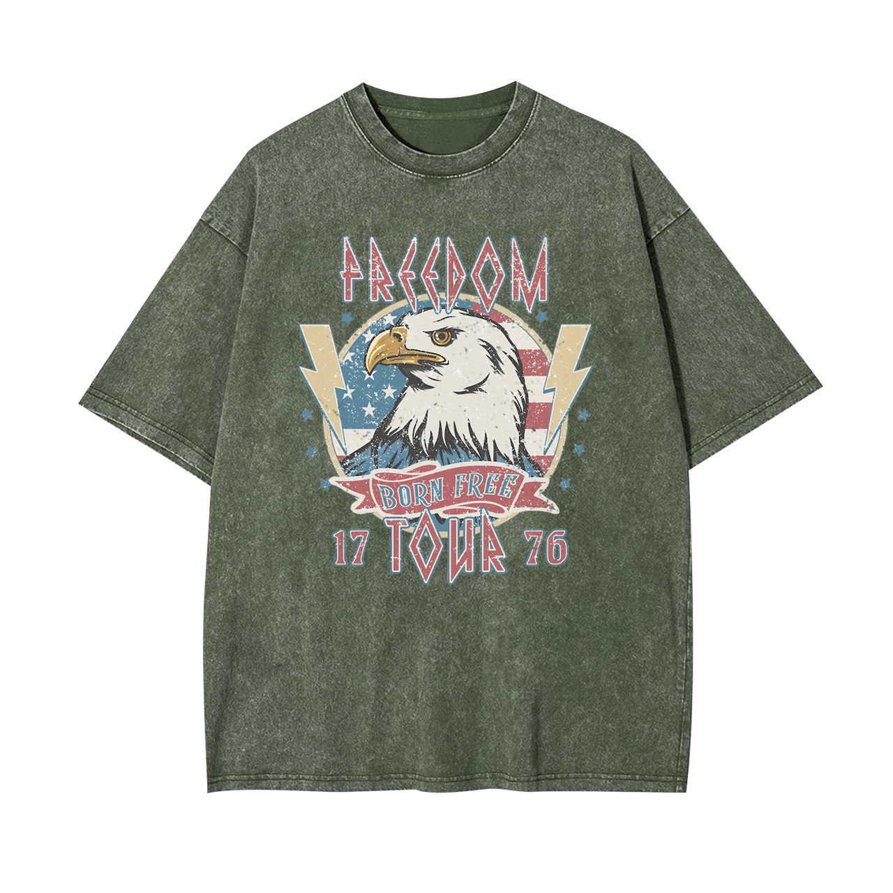 Born Free 1776 Garment-dye Tees