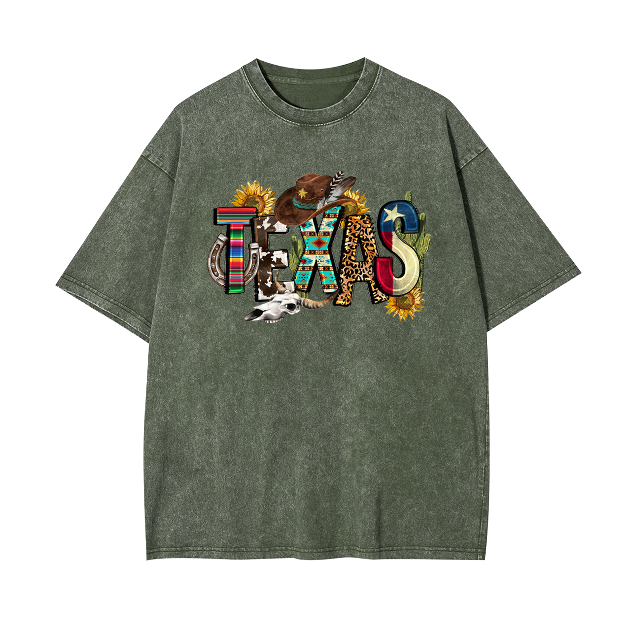 Cowboys From Texas Garment-dye Tees