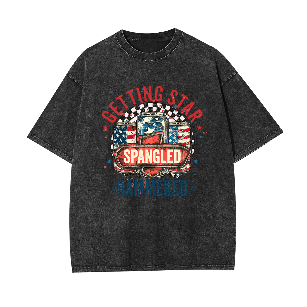 Getting Start Spangled Hammered Garment-dye Tees