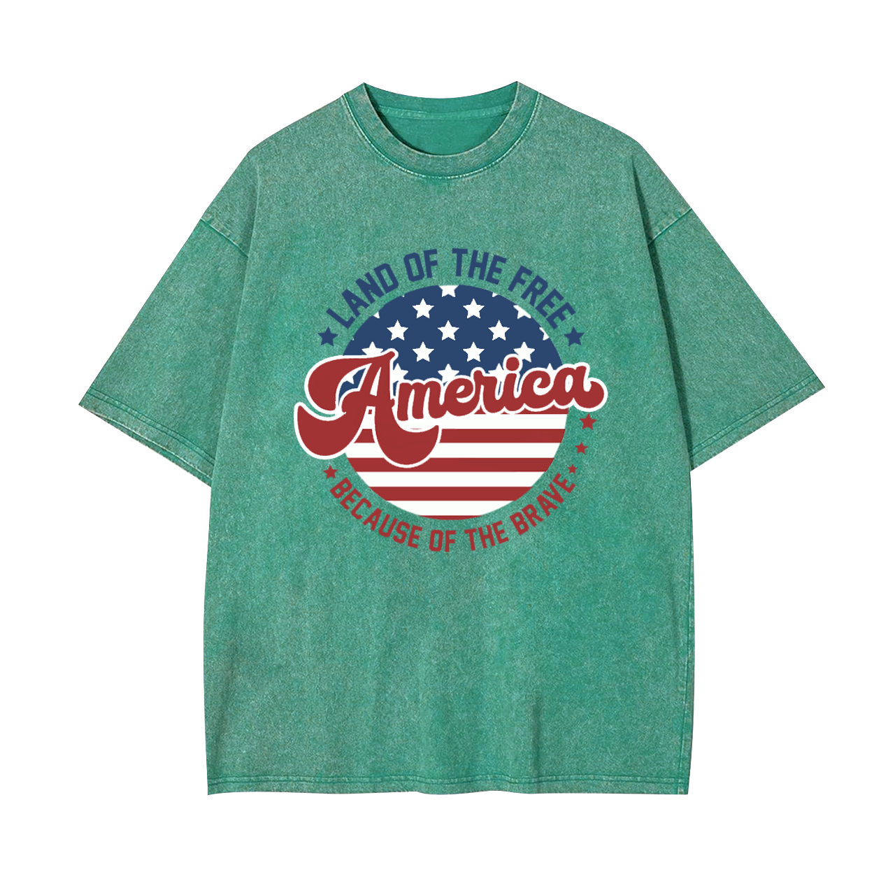 Land Of The  Free American Garment-dye Tees
