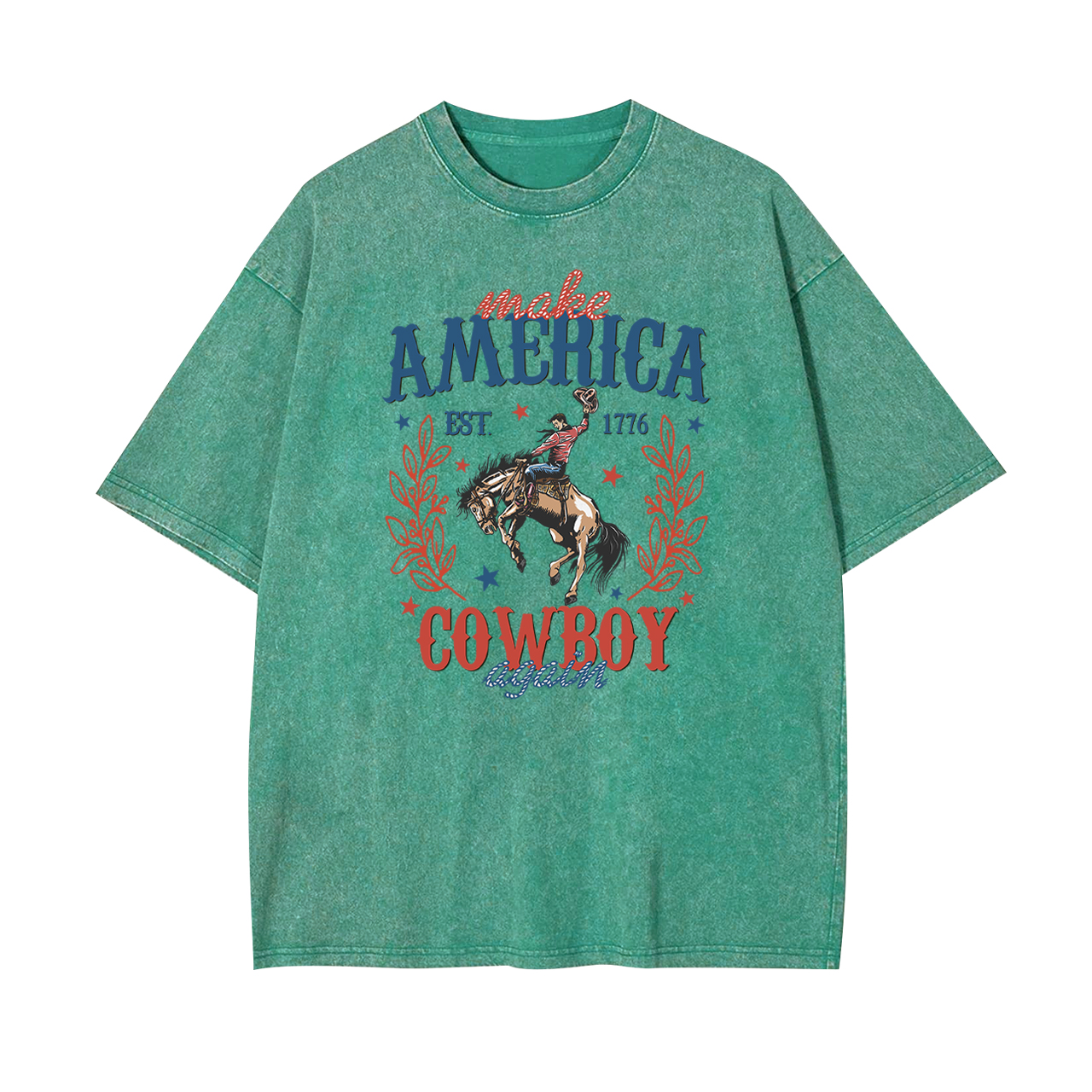 Made Ameria EST. 1776 Cowboy Again Garment-dye Tees