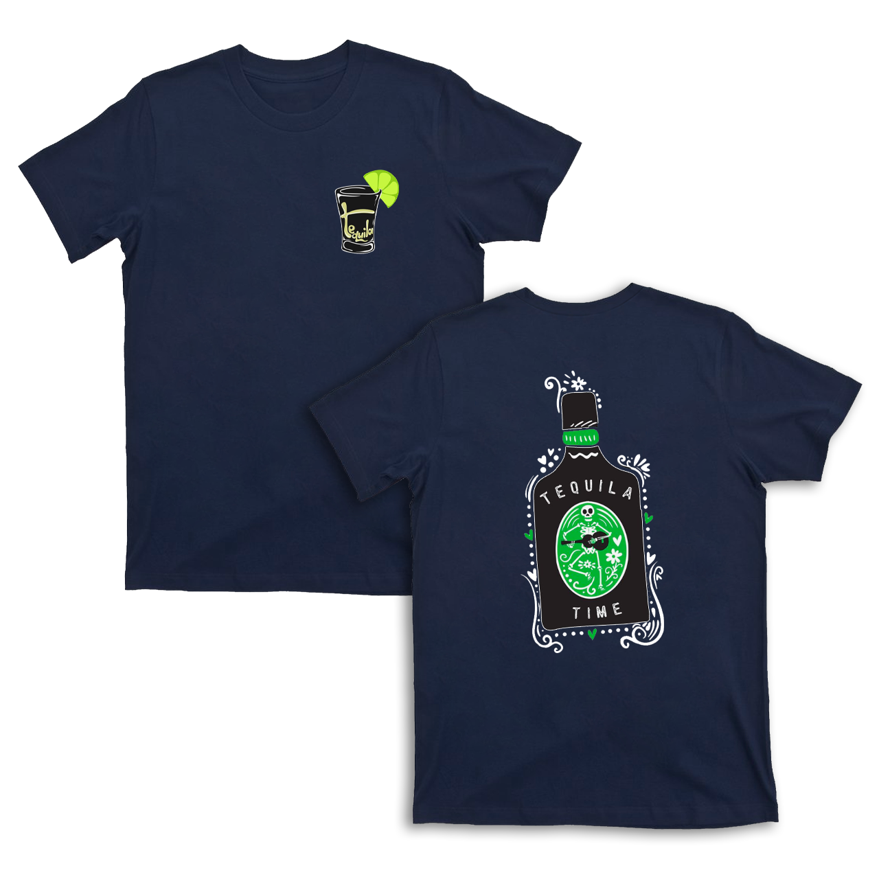 Green And Black Tequila T-Shirts