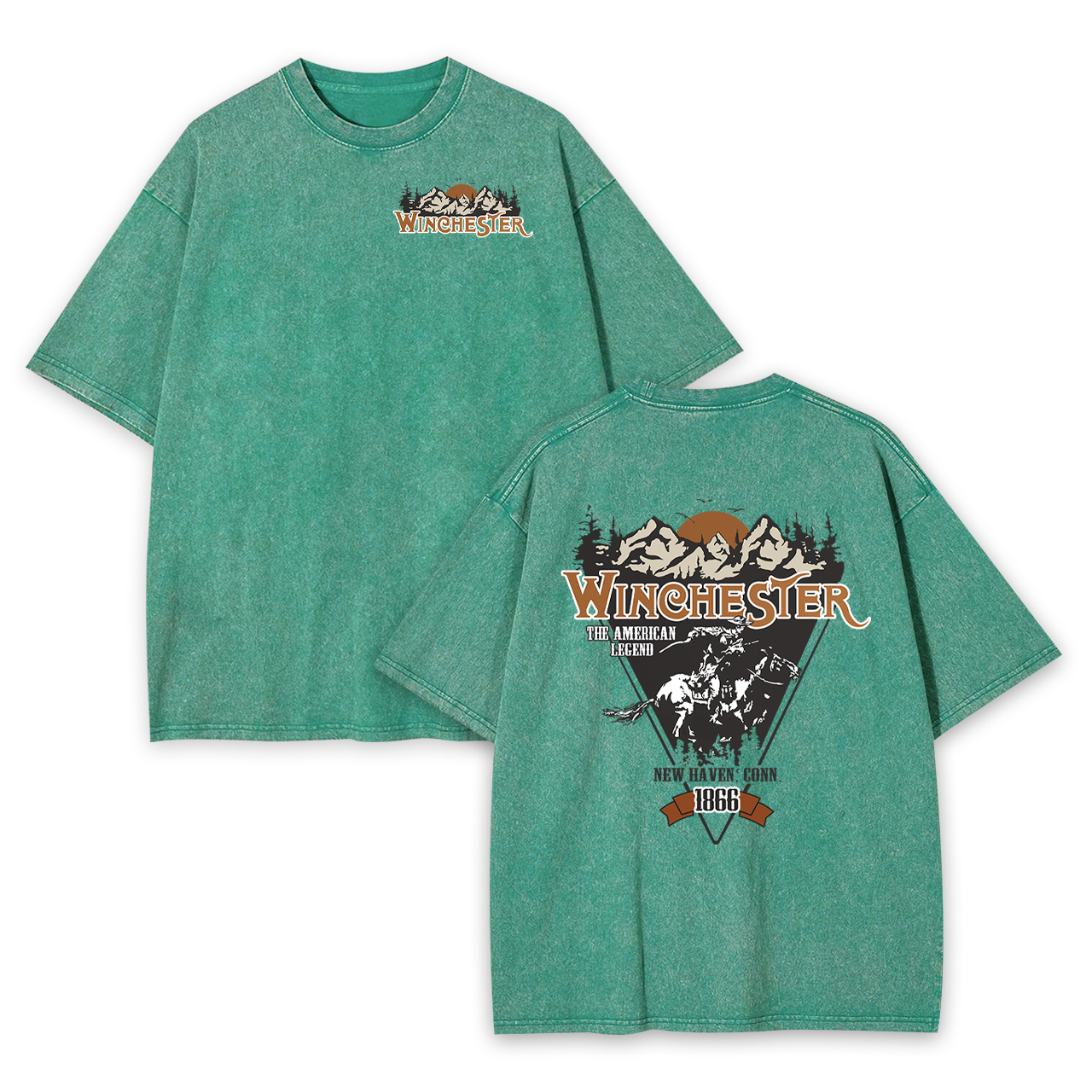 Winchester Lone Rider Garment-dye Tees