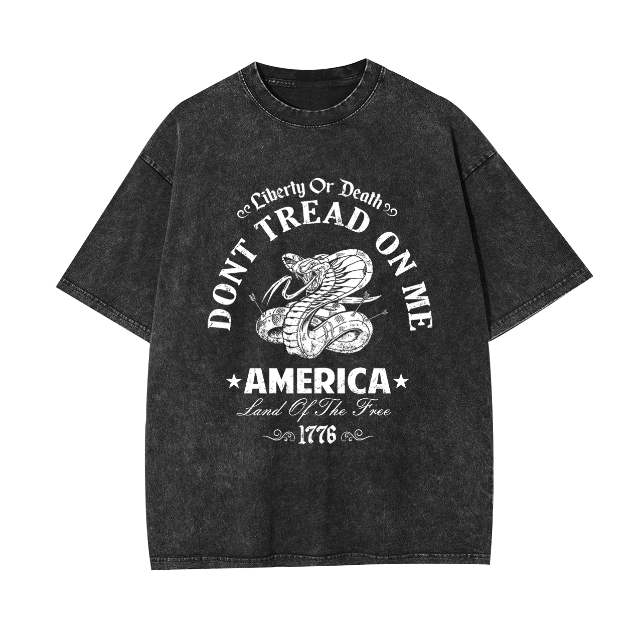 America Liberty Land Of The Free Garment-dye Tees