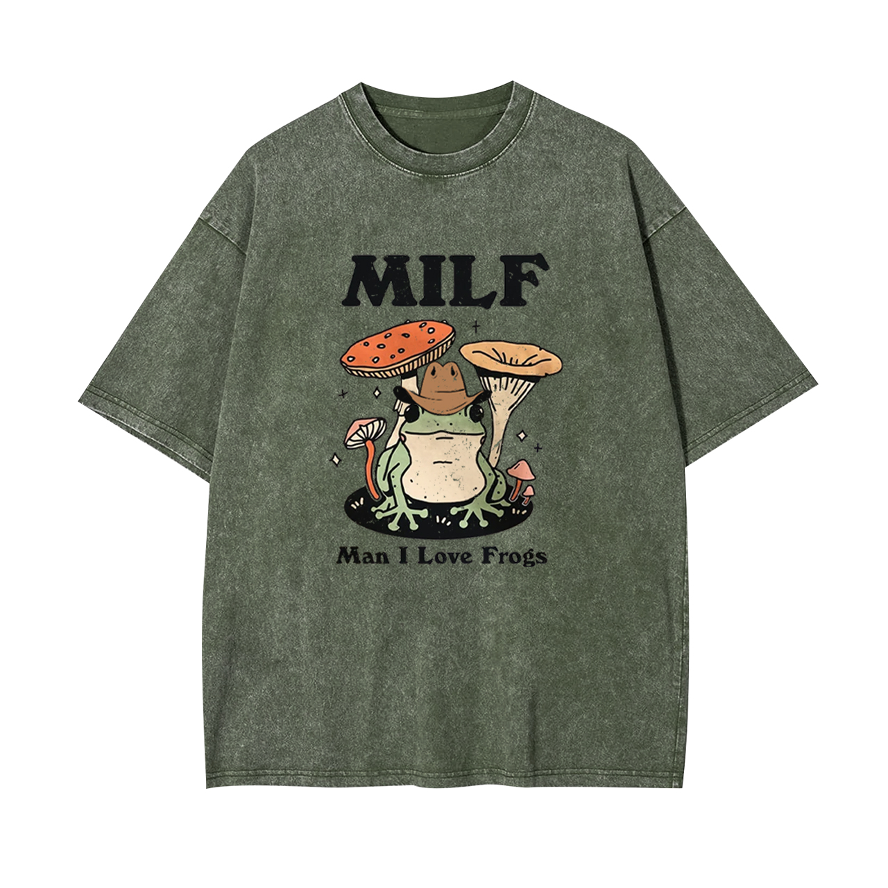 Funny MILF Froggy Garment-dye Tees