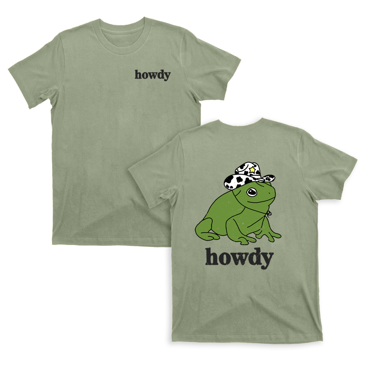 Howdy Cute Frog T-Shirts