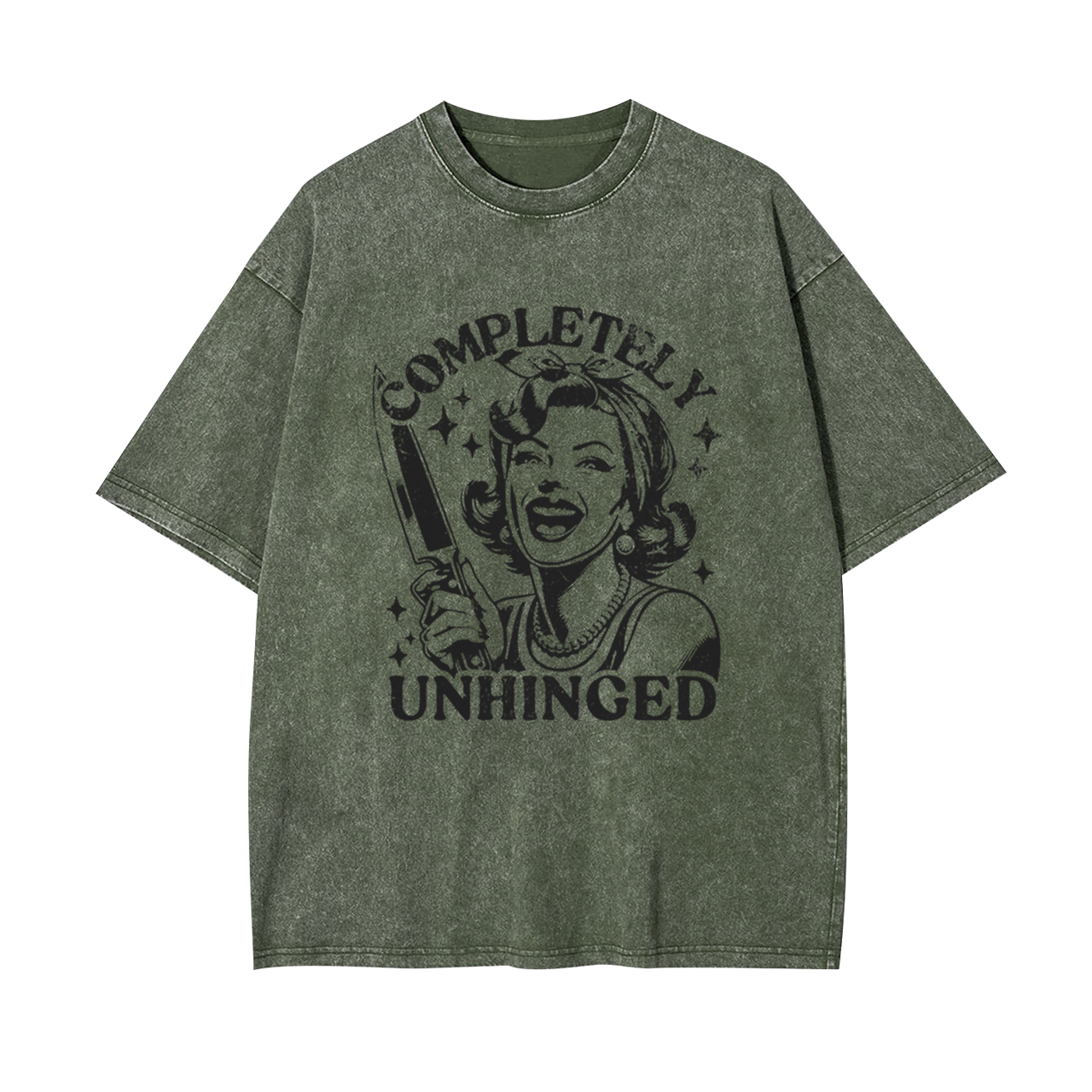Completely Unhinged Housewife Garment-dye Tees