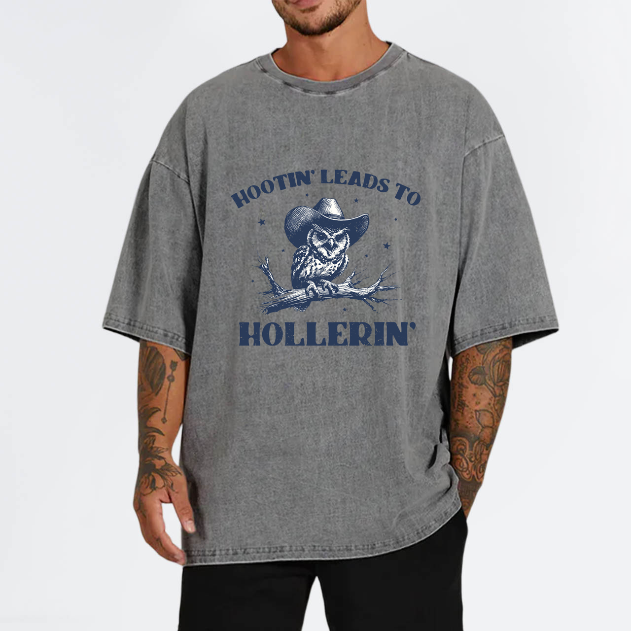 Hootin' Leads to Hollerin' Garment-dye Tees