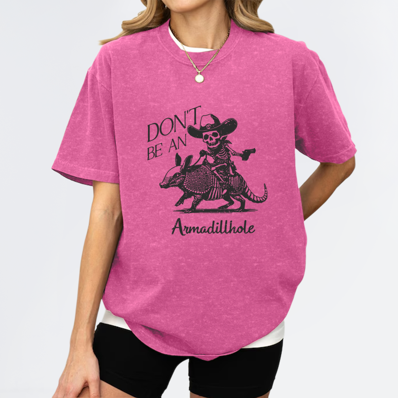 Cowboy Skeleton Armadillo Garment-dye Tees