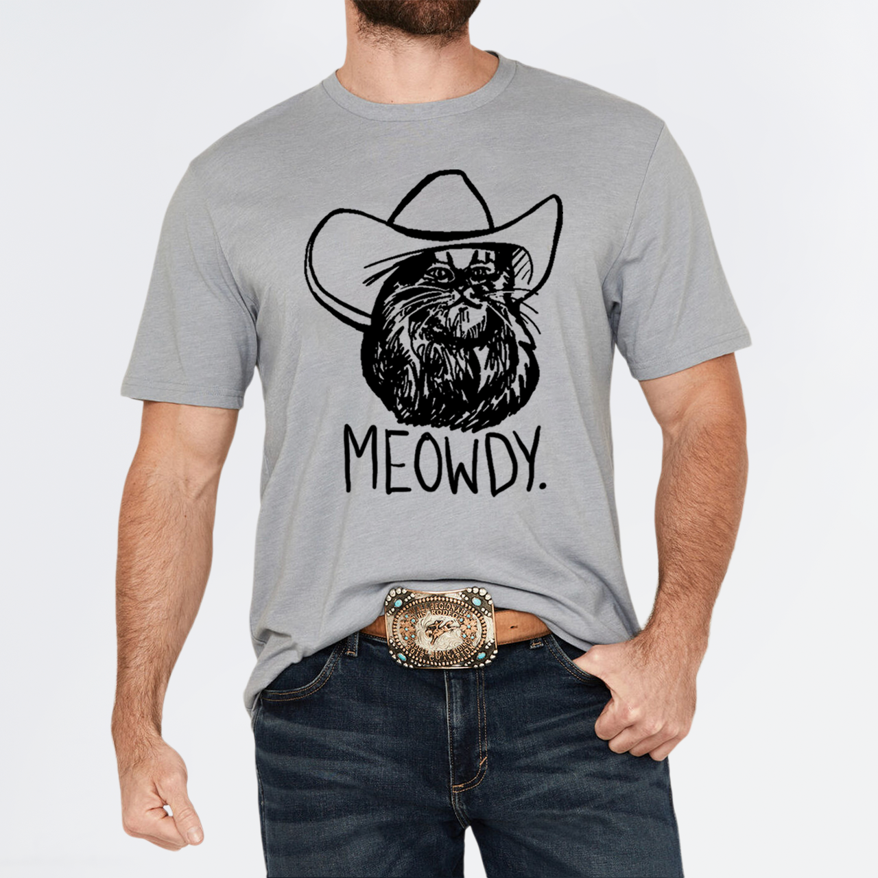 Meowdy Texas Cat T-Shirts