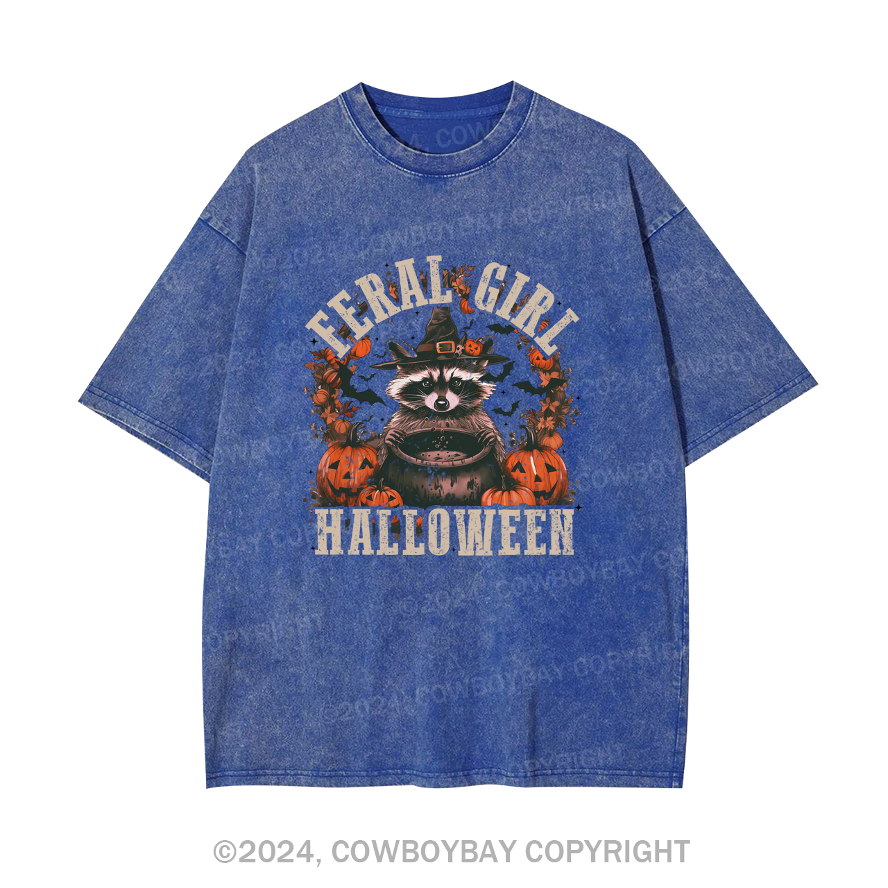 Feral Girl Halloween Garment-dye Tees