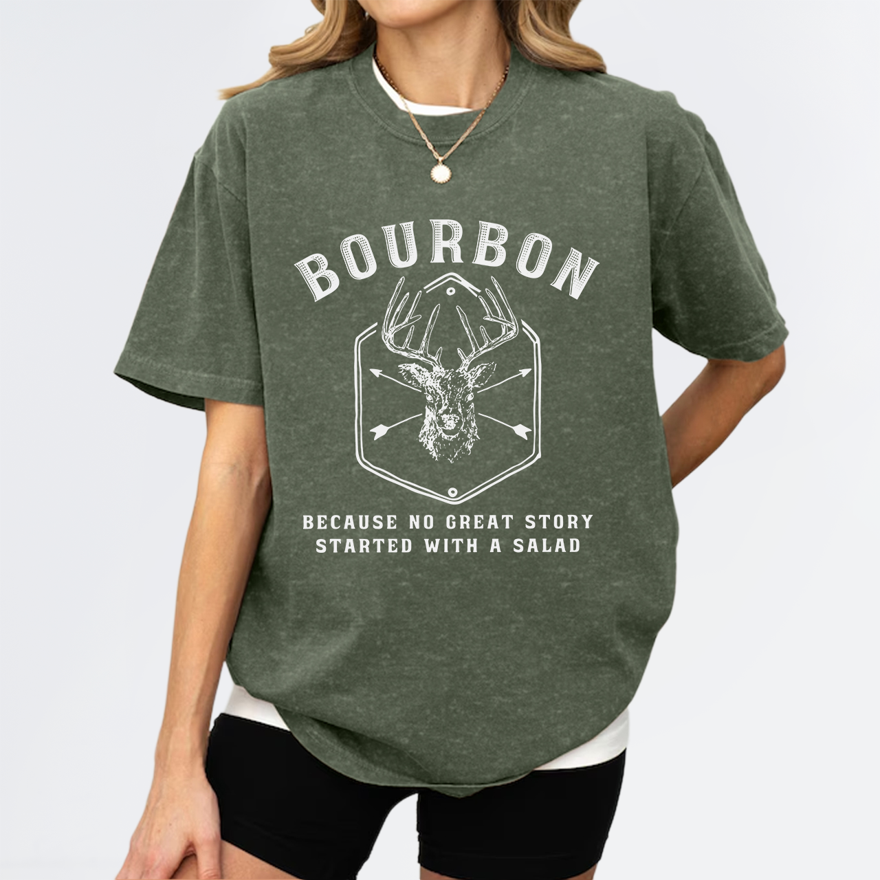 Funny Bourbon Garment-dye Tees