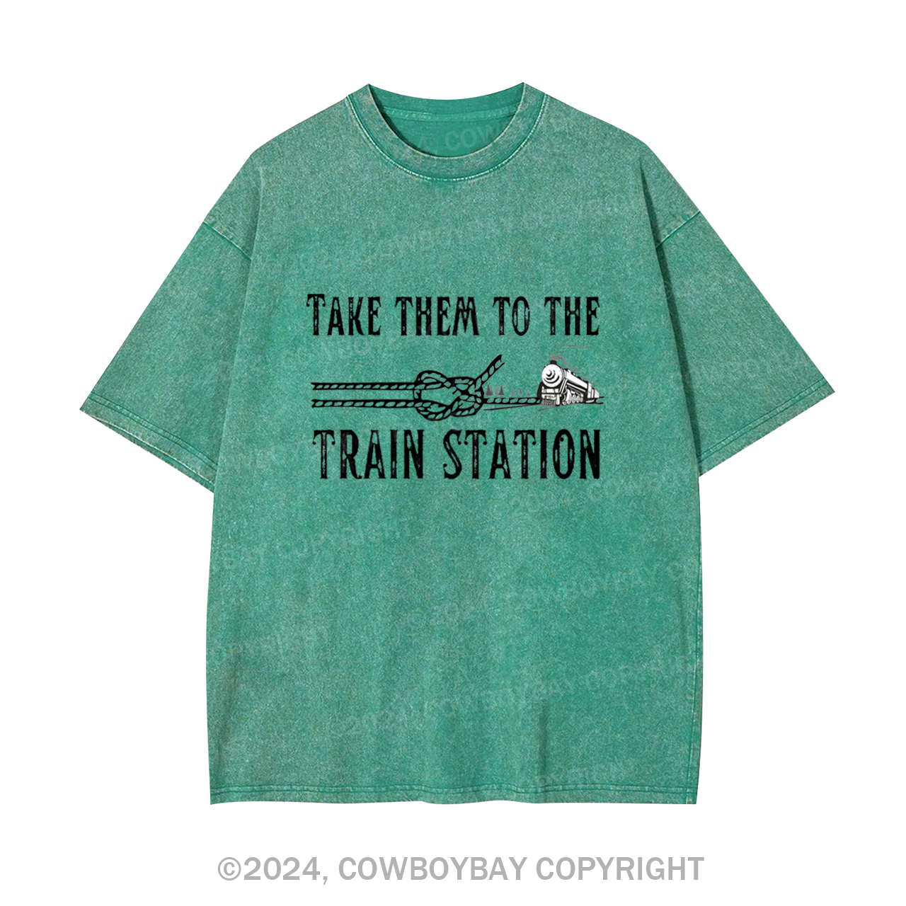 Take Them To The Train Station Garment-dye Tees
