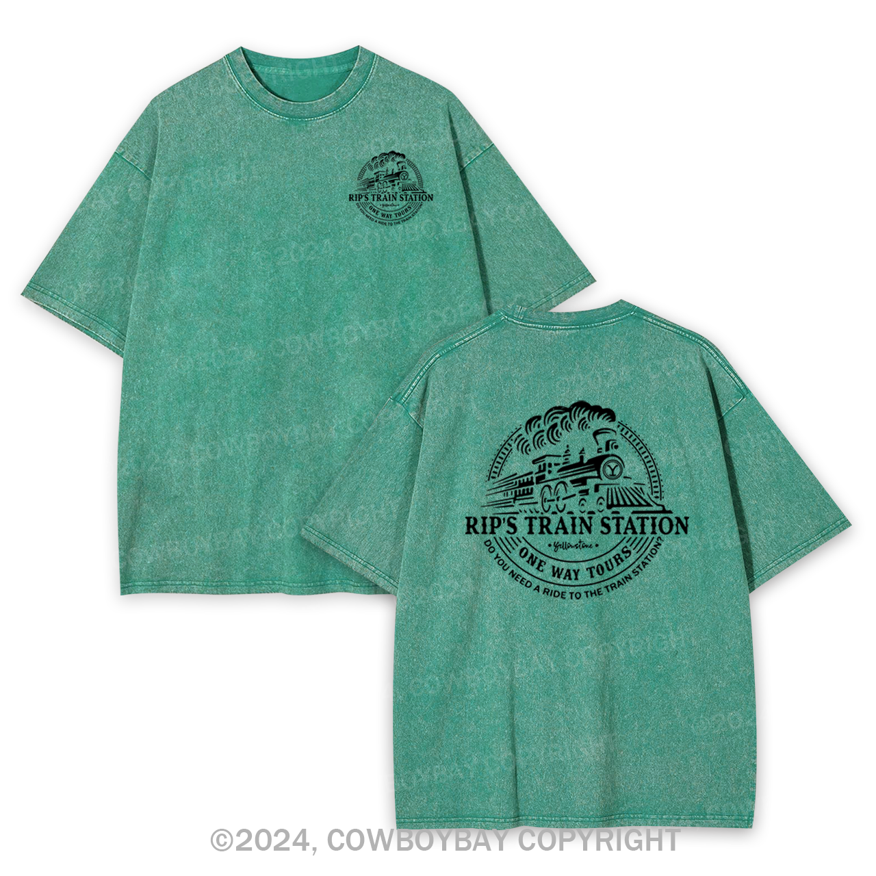 Rip's Train Station Garment-dye Tees