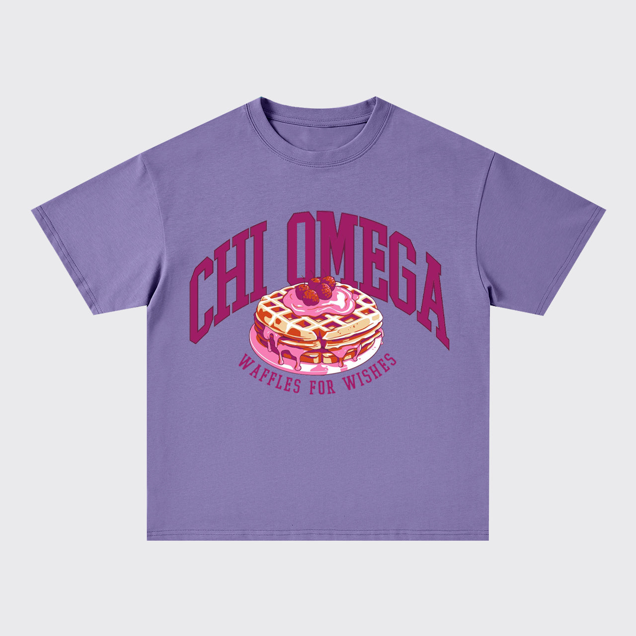 Cranberry Waffles Oversize T-Shirts