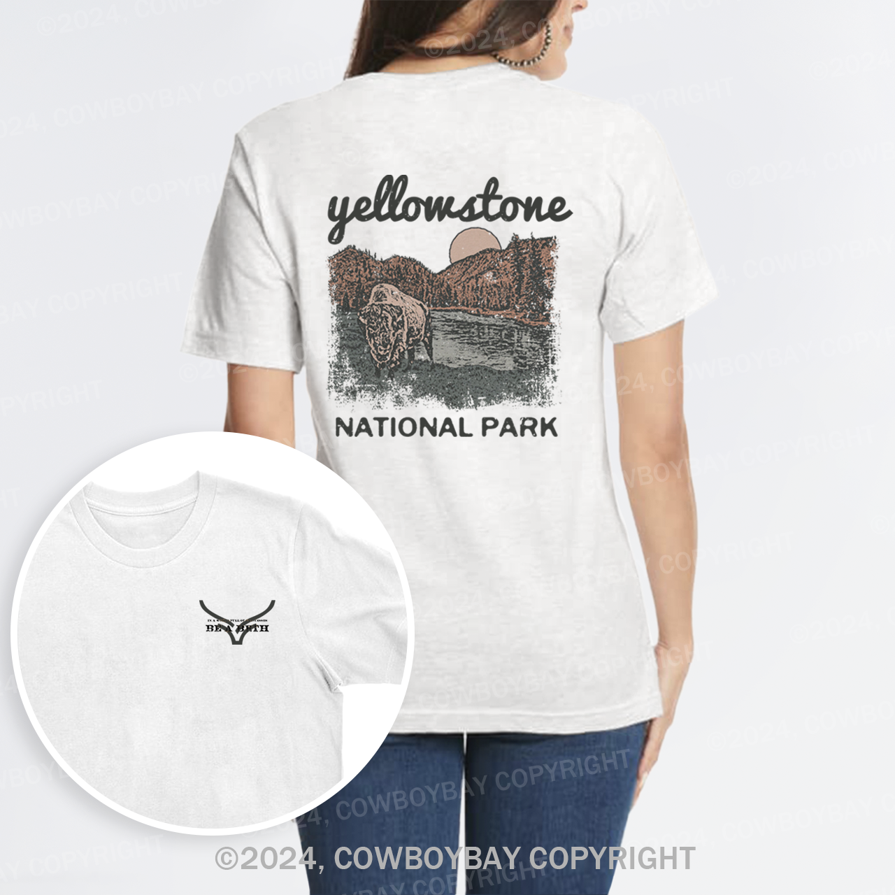 Midwest American Buffalo Sunset T-Shirts