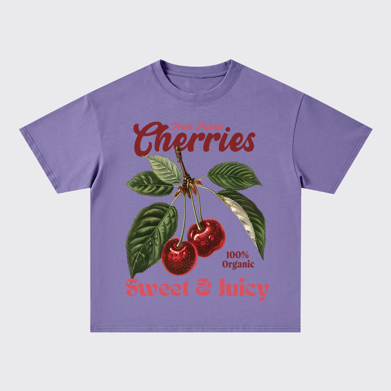Fresh Pricked Cherries-Sweet And Juicy Oversize T-Shirts