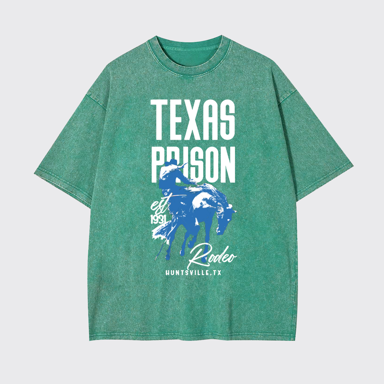 Texas Prison Rodeo Cowboy Garment-dye Tees