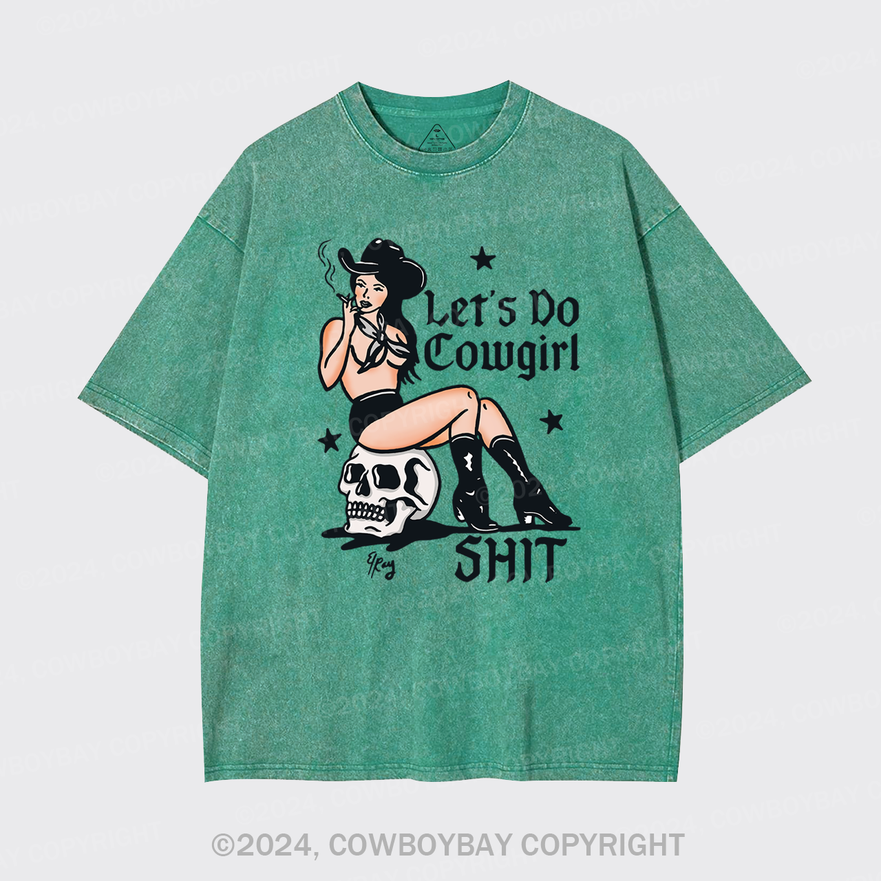 Let'er Go store Tee by Original Cowgirl Clothing