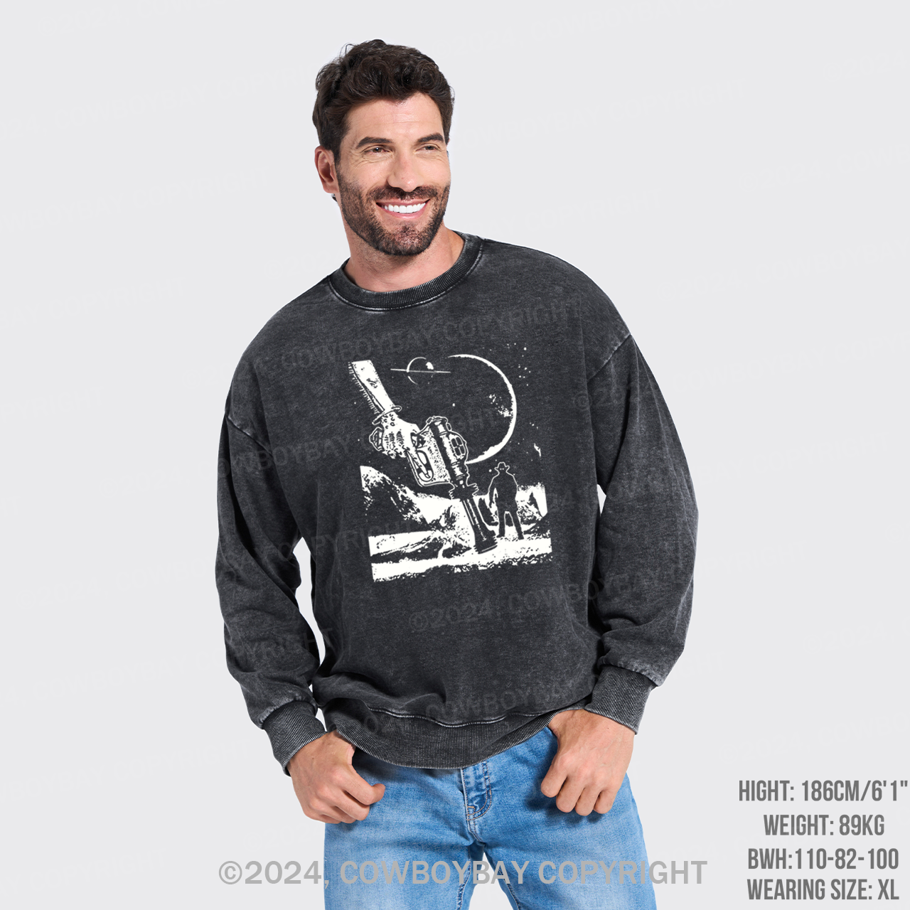 Cosmic Cowboy Washed Sweatshirts