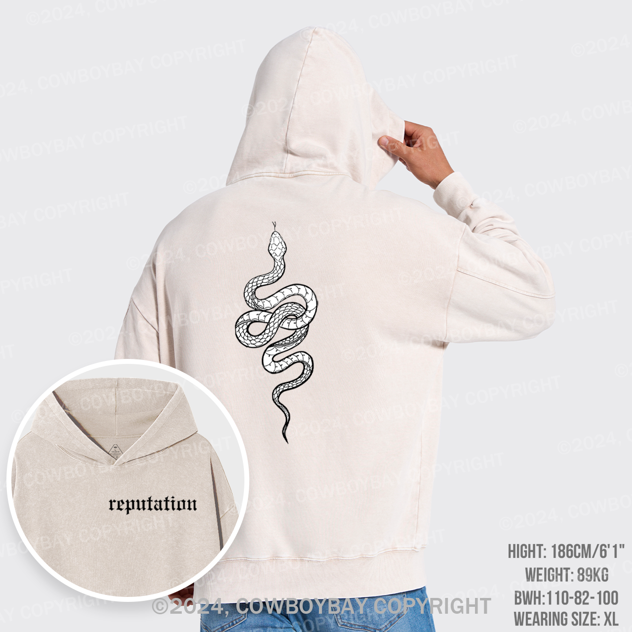 Reputation Look What You Made Me Do Garment-Dye Hoodies