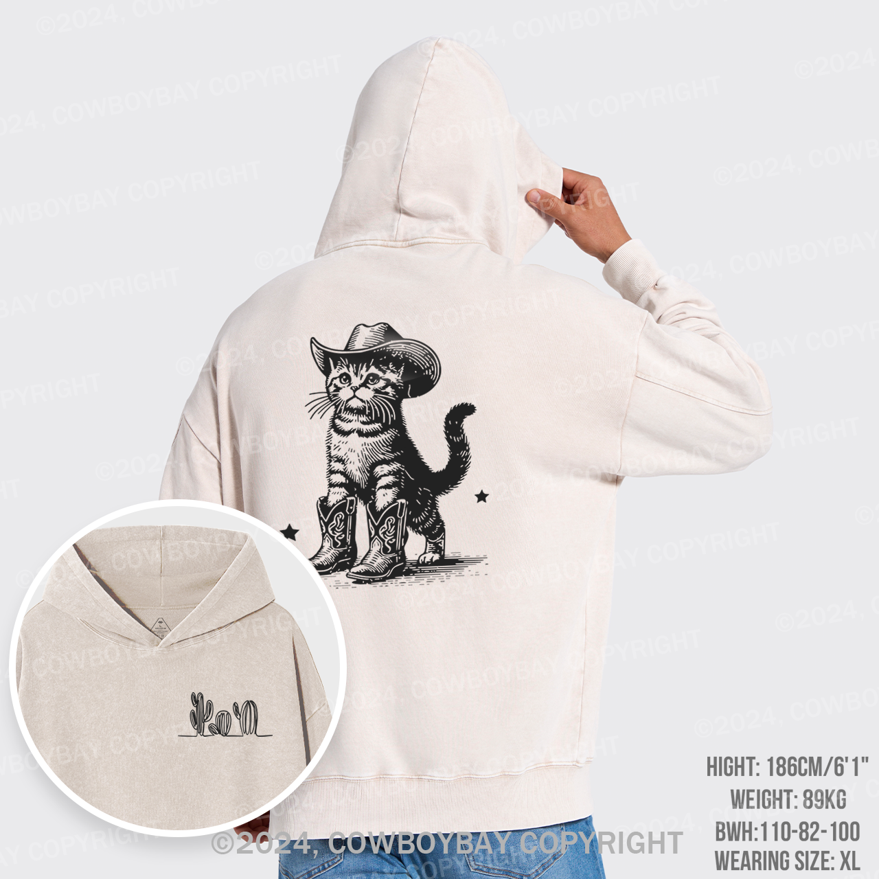 The Ranch Cats Are Loyal Garment-Dye Hoodies