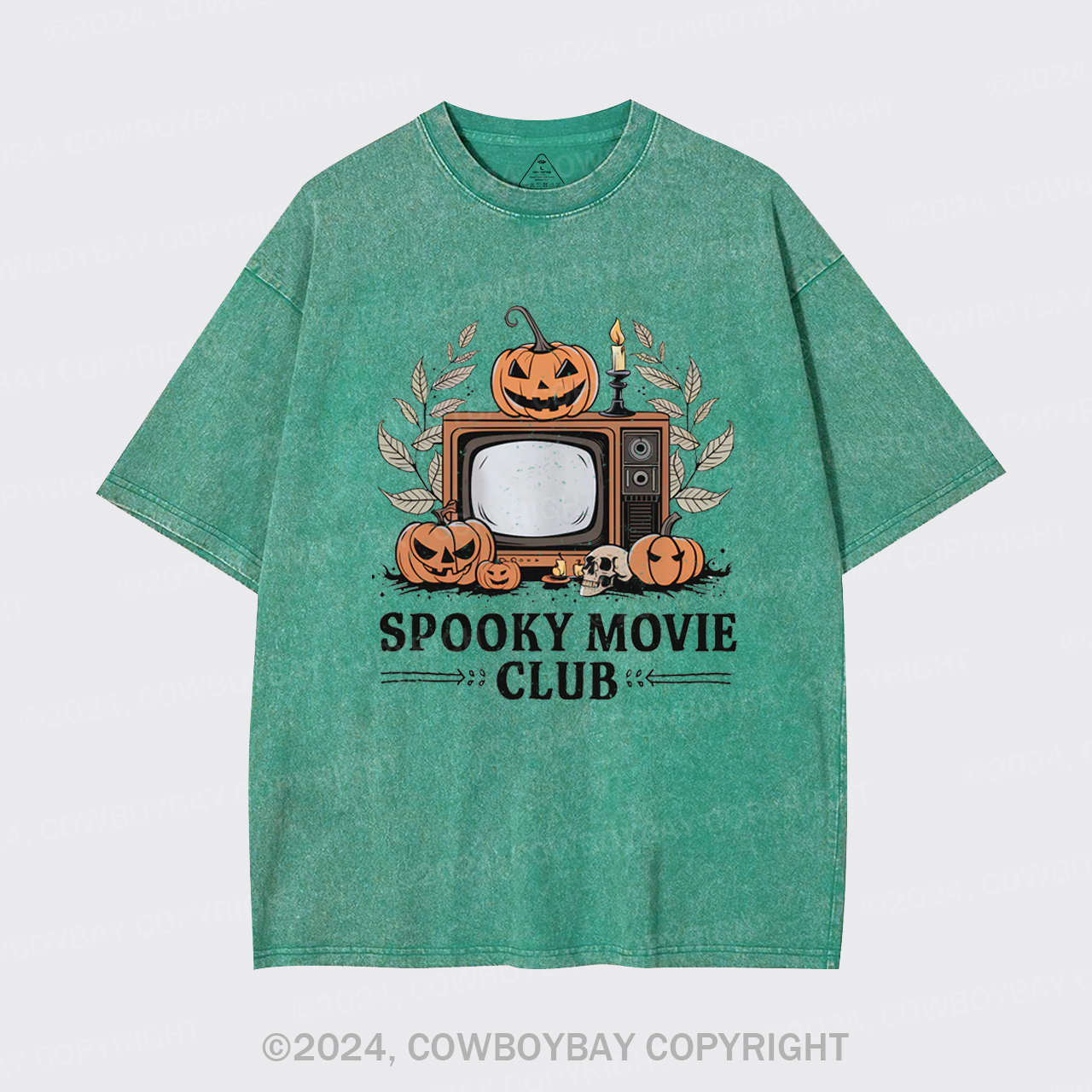 Halloween Horror,Spooky Movie Club Garment-dye Tees