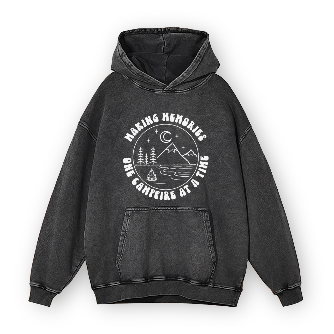 Making Memories One Campfire at a Time Garment-Dye Hoodies