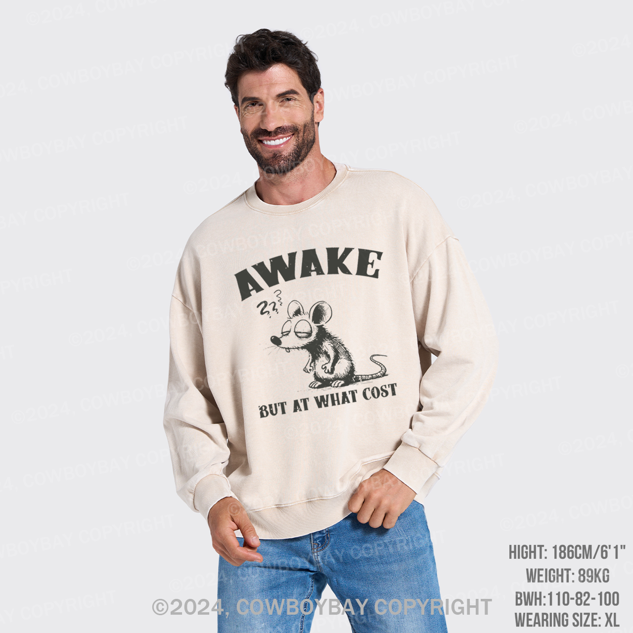 Awake But At What Cost? Washed Sweatshirts