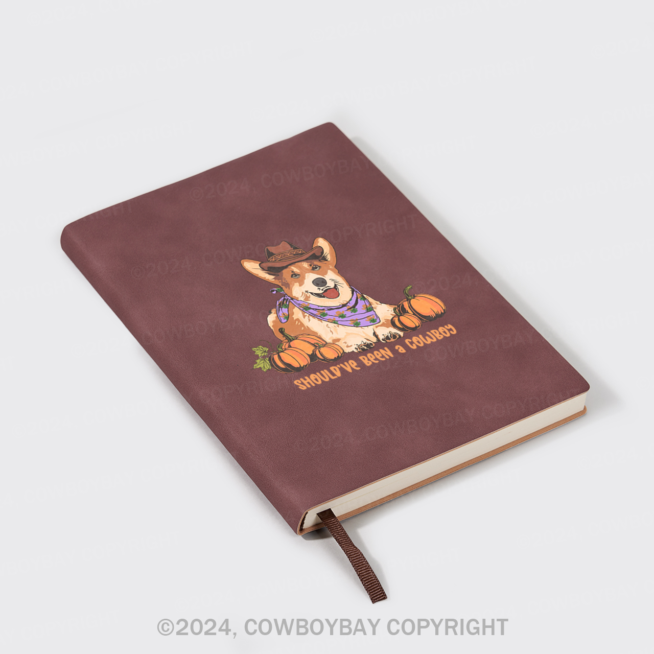 A5 Vintage Sheepbark Notebook-Should've Been A Cowboy