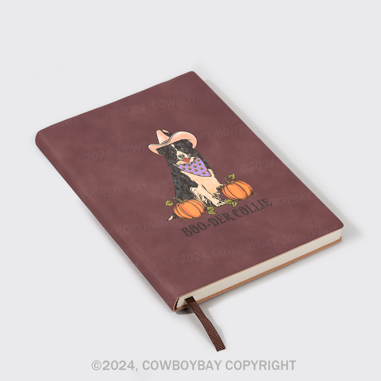A5 Vintage Sheepbark Notebook-COLLIE,Good Boy