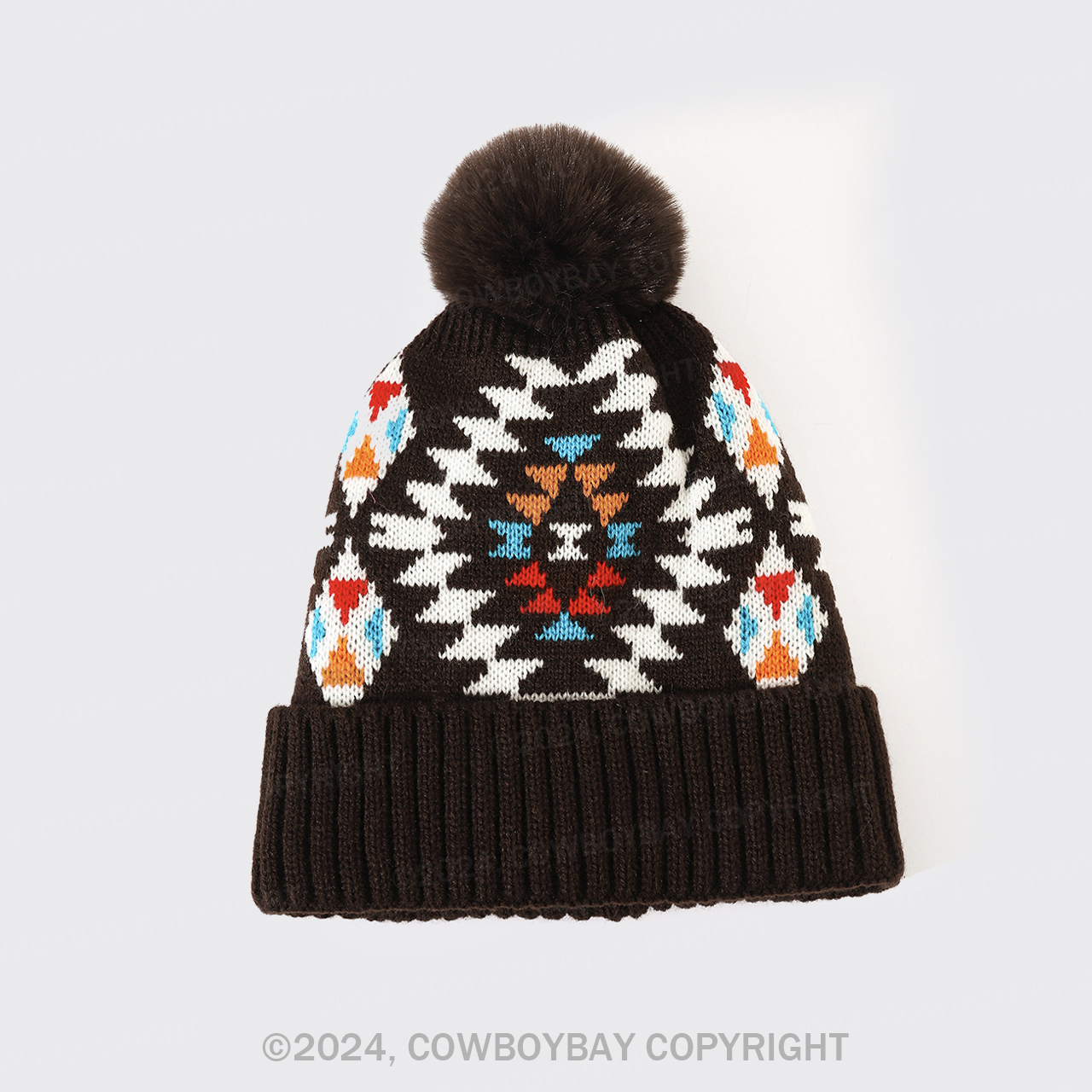 Cowboybay Jacquard Knitted Wool Hat