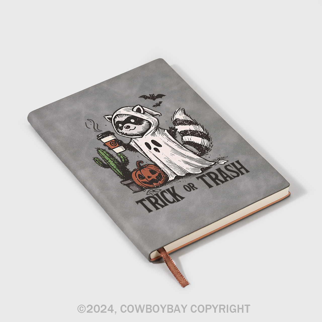 A5 Vintage Sheepbark Notebook-Trick Or Trash