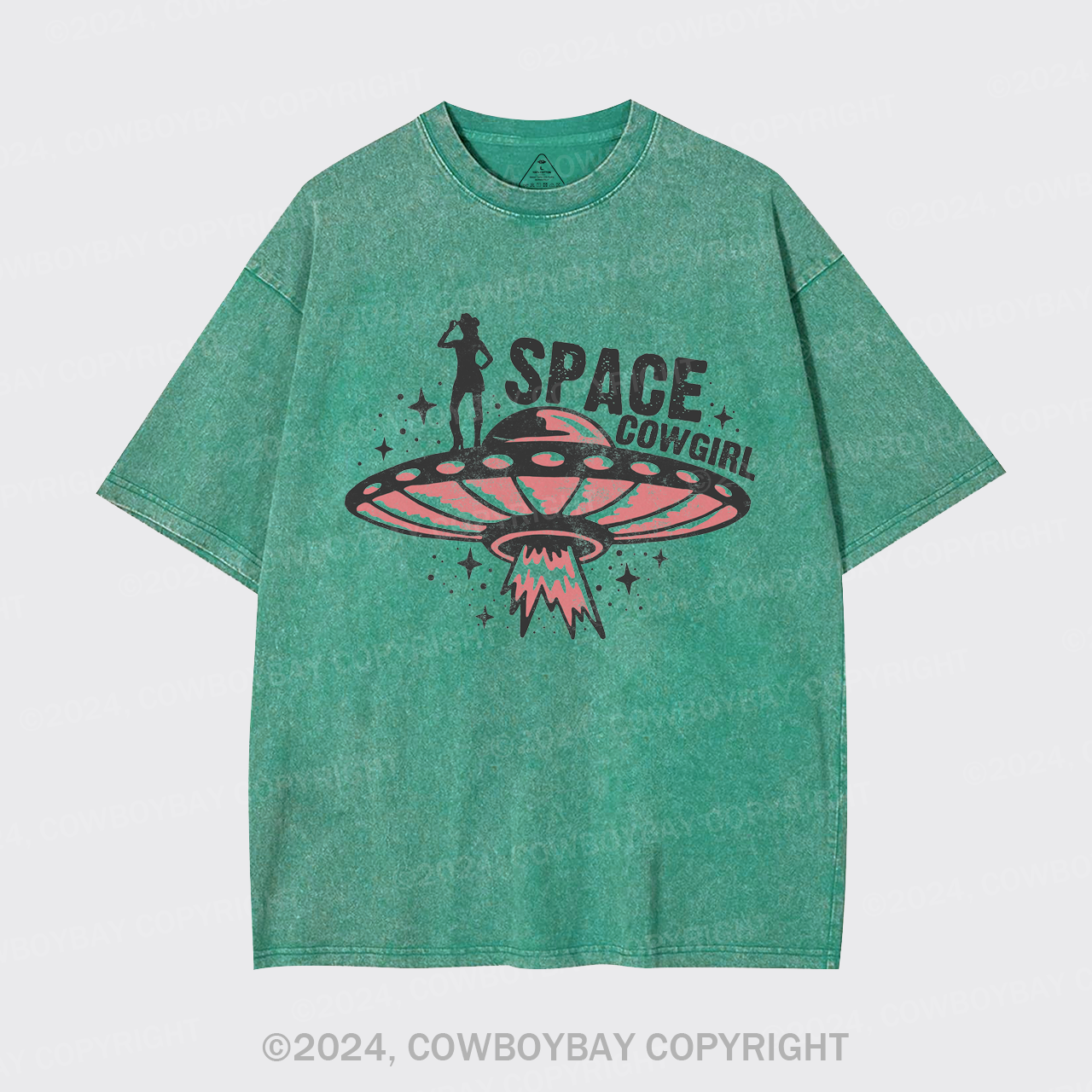 The cowgirl Is Here To Pick You Up Garment-dye Tees