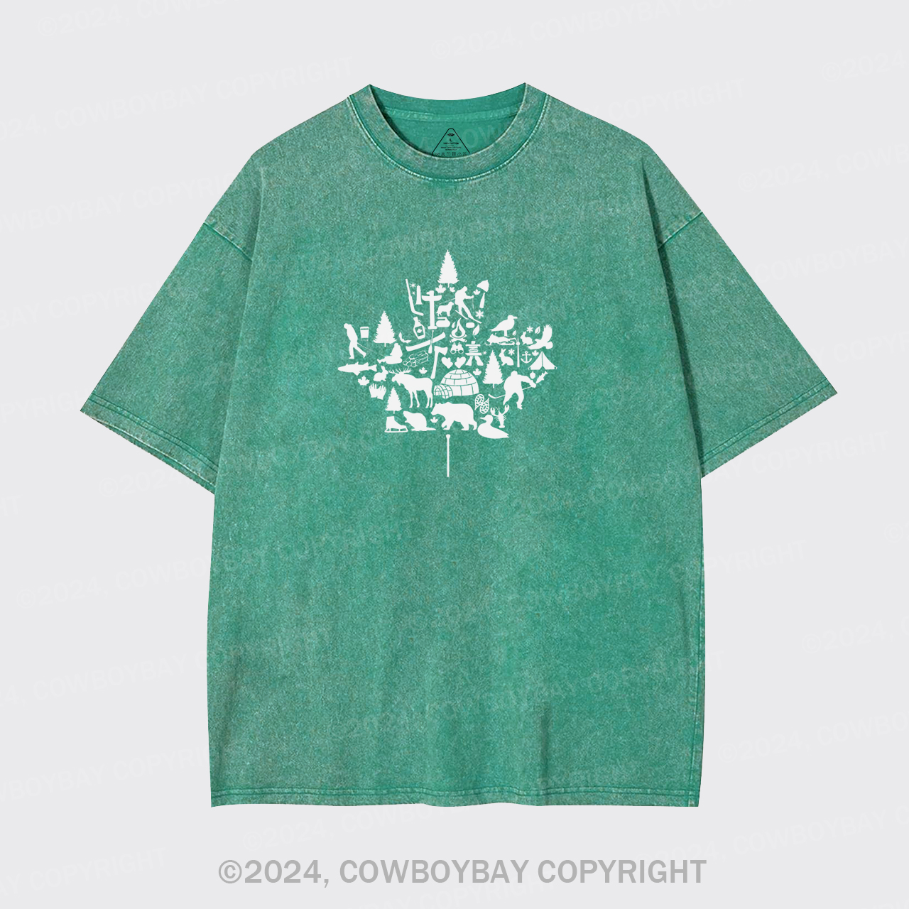 Canada Maple Leaf Garment-dye Tees