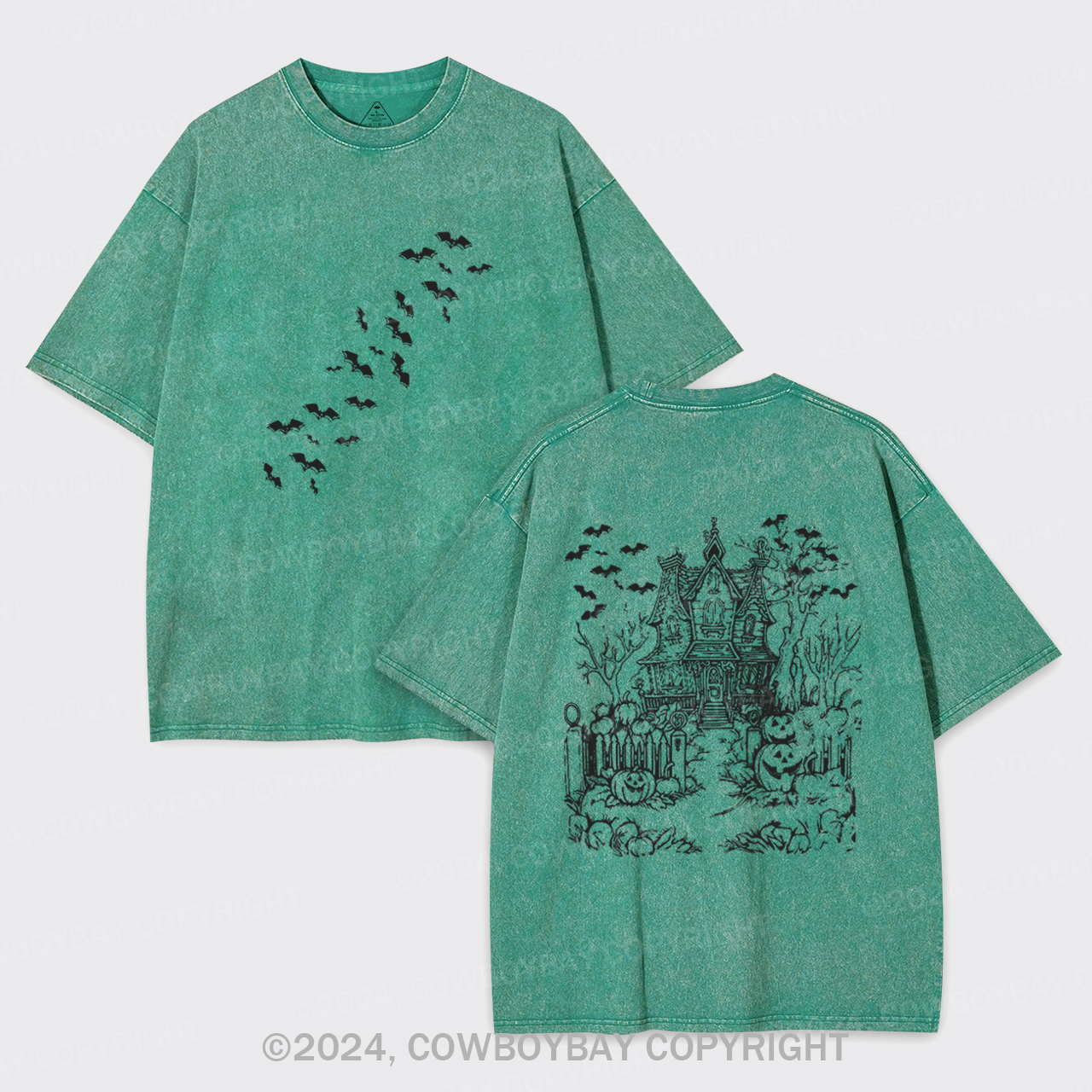 Haunted House,Welcome To Your Presence Garment-dye Tees