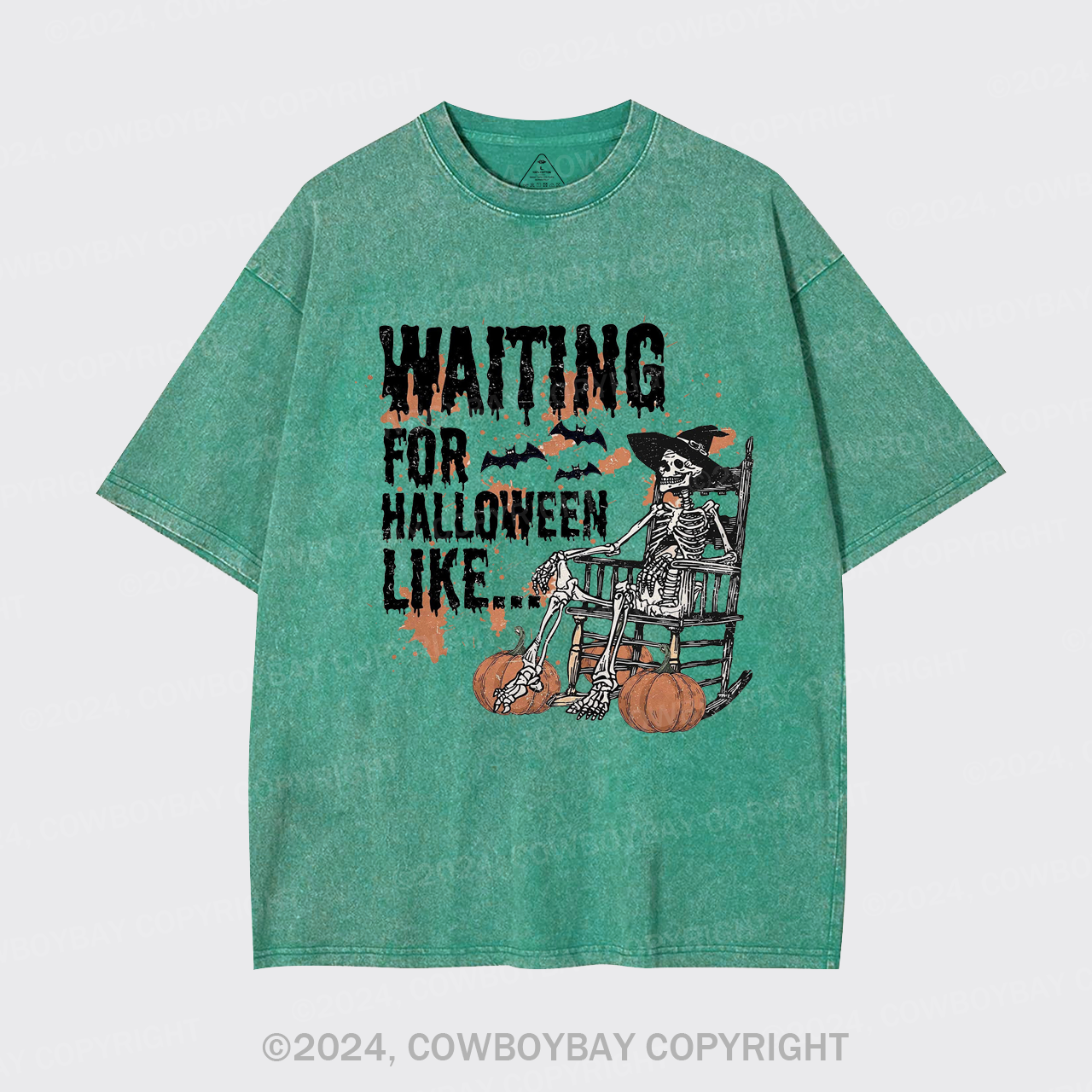 Waiting For Halloween Like Garment-dye Tees