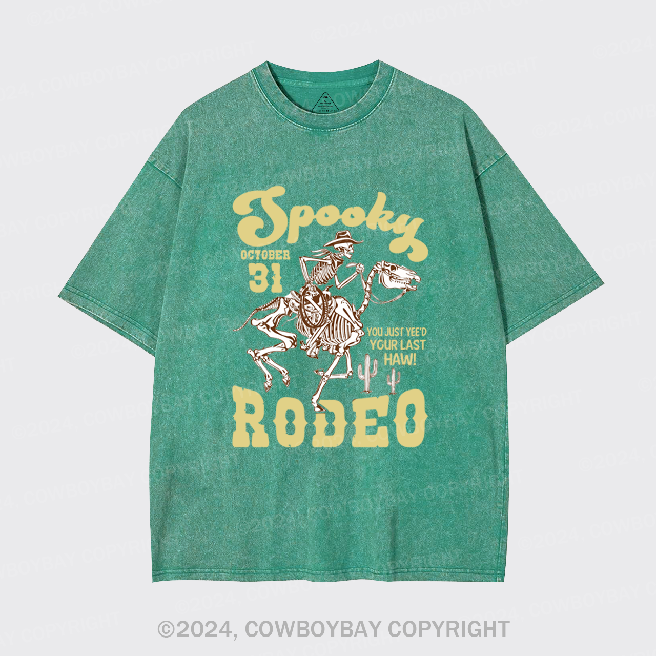 October 31,Spooky Rodeo Garment-dye Tees