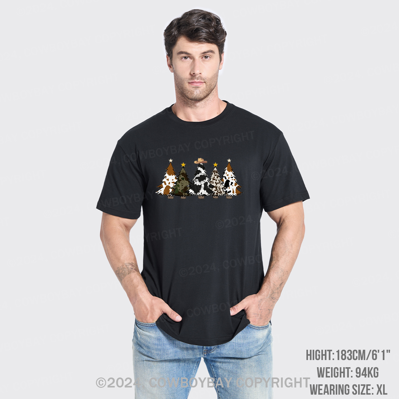 Merry Christmas Cowboy T-Shirts