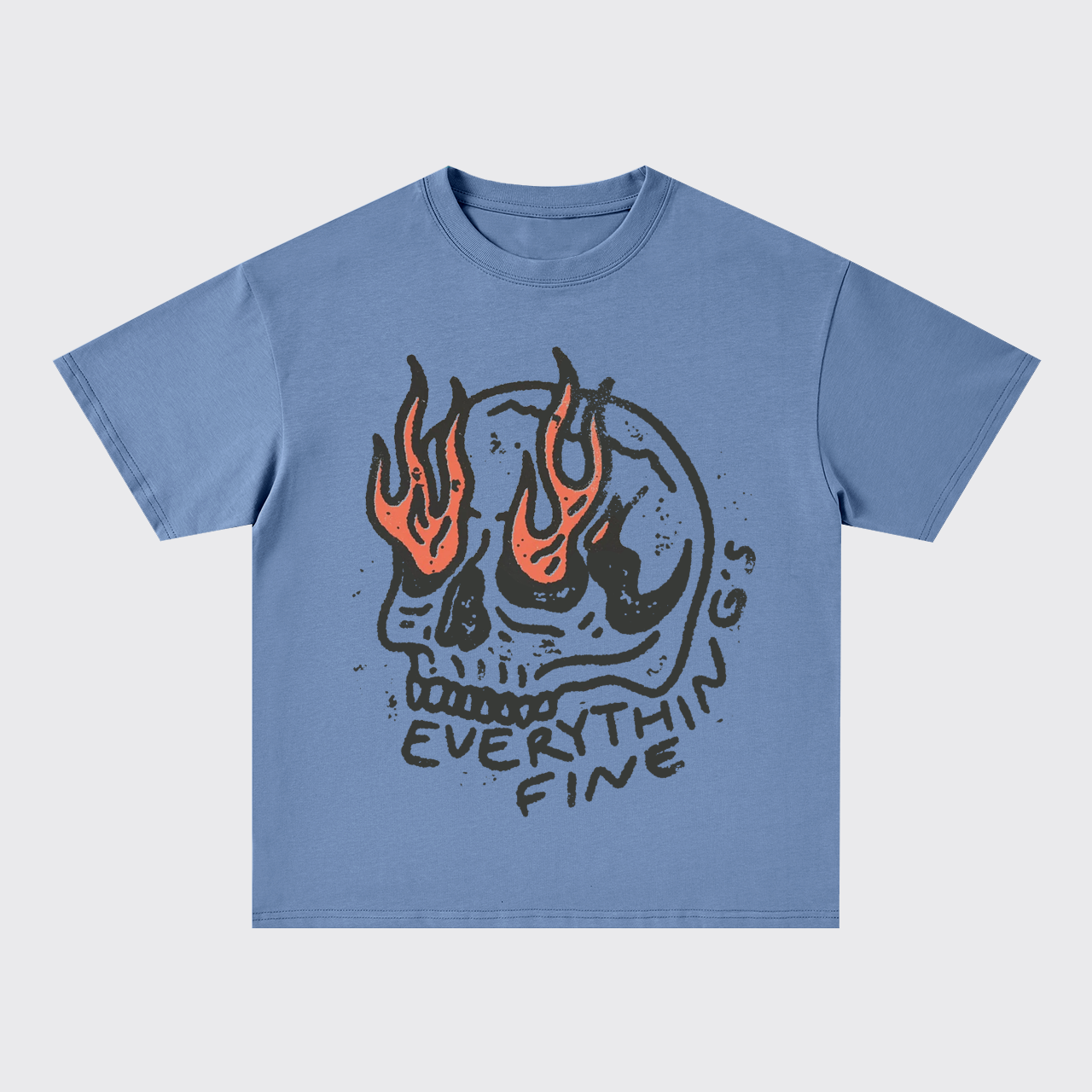 Everything Is Fine Oversize T-Shirts