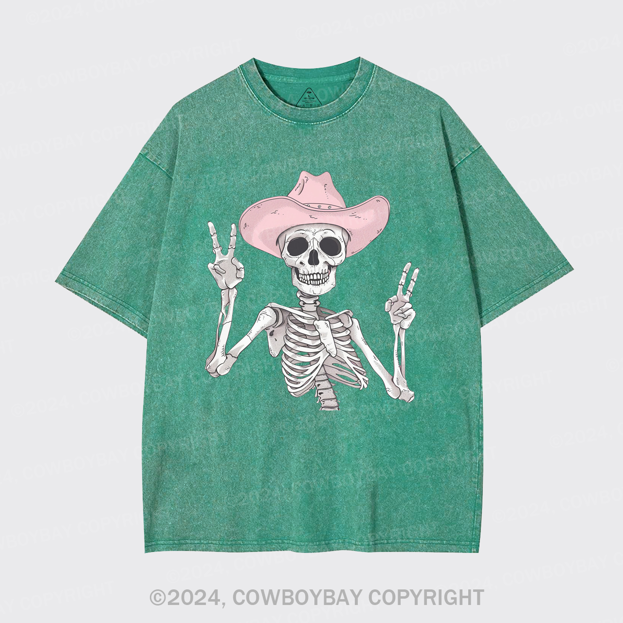 The Pink Skull Is Halloween Garment-dye Tees
