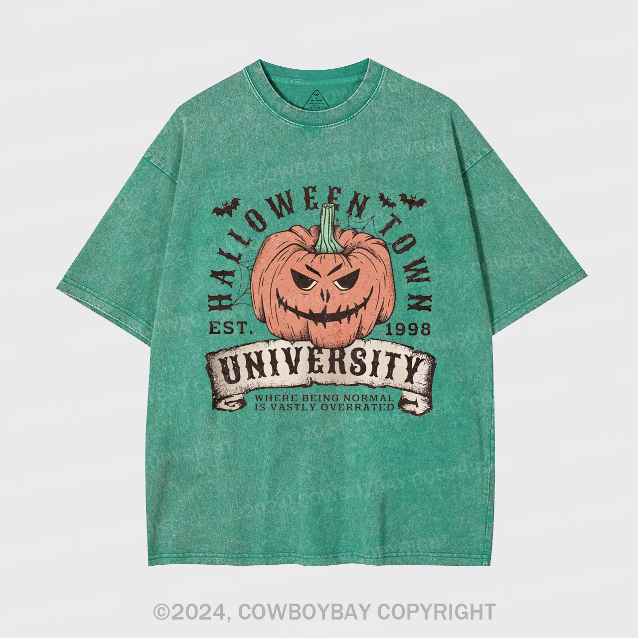 Halloween Town Fall Pumpkin Garment-dye Tees