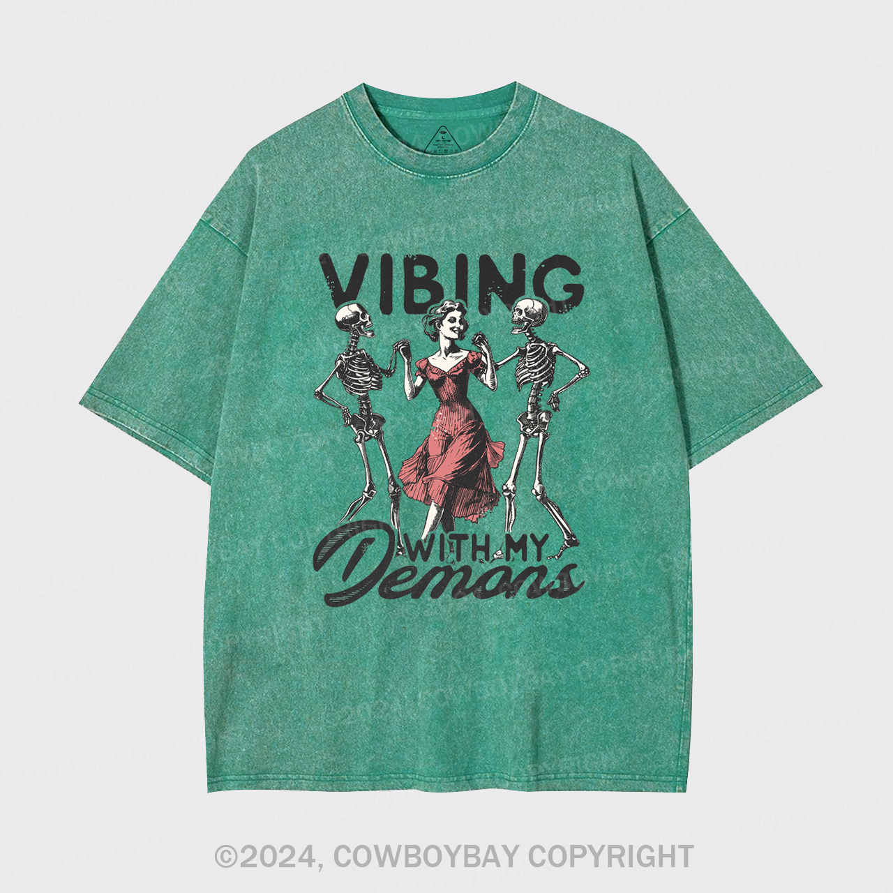 Vibing With My Demons Garment-dye Tees