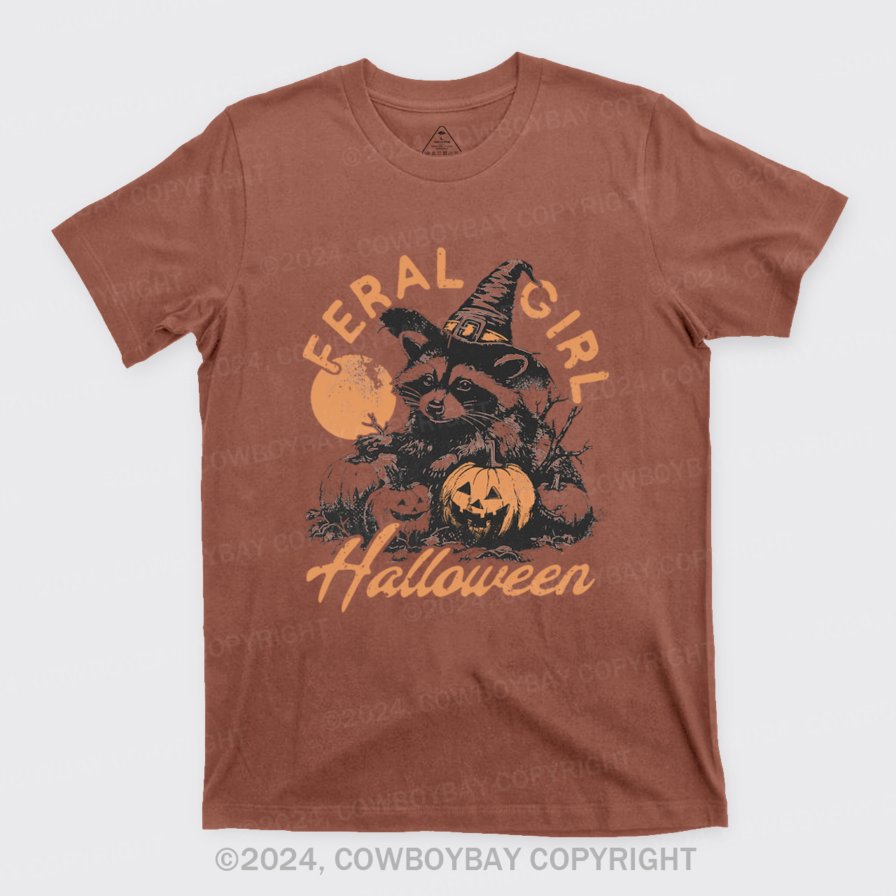Halloween Feral Girl Raccoon T-Shirts