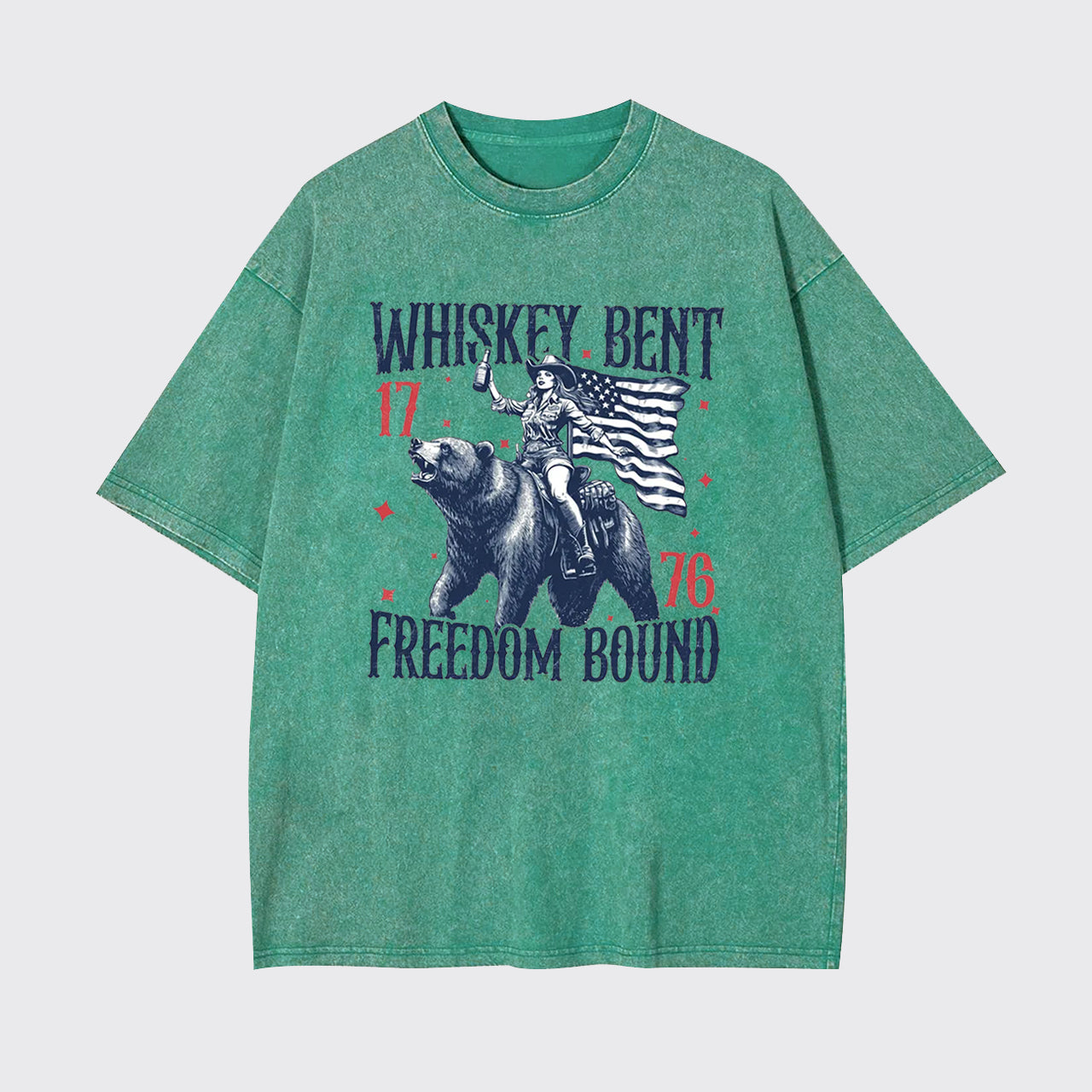 Independence Day-Whiskey Bent 1776 Garment-dye Tees